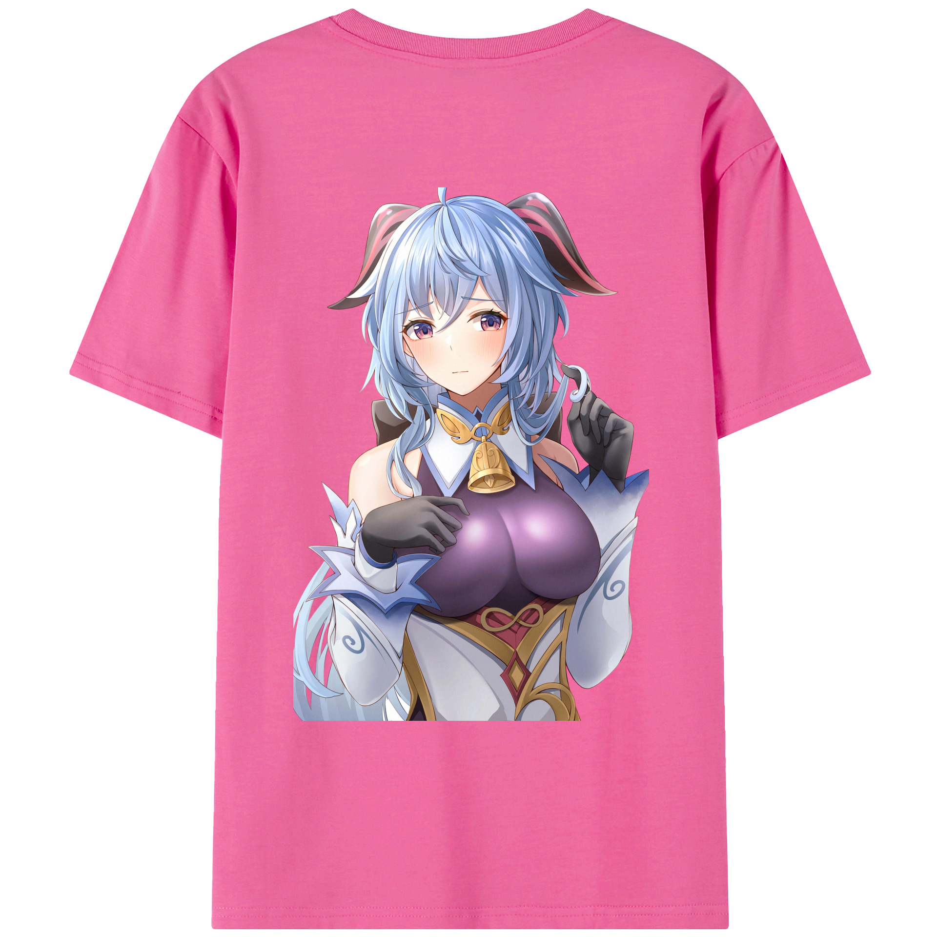 げんし神 甘雨 かんう genshin Ganyu レディース半袖Tシャツ(バックプリント)